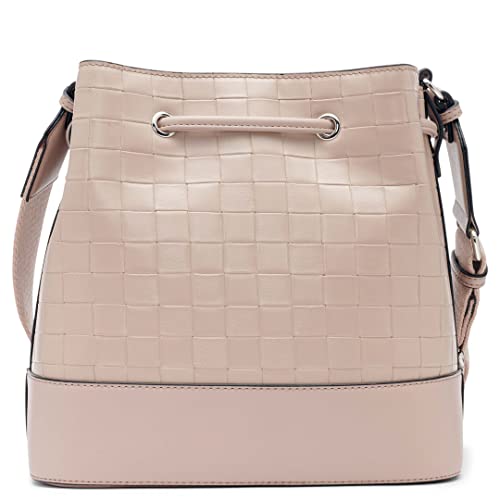 Calvin Klein Gabrianna Novelty Bucket Shoulder Bag, Goat Woven