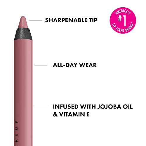 NYX PROFESSIONAL MAKEUP Line Loud Lip Liner, Longwear and Pigmented Lip Pencil with Jojoba Oil and Vitamin E - Fierce Flirt (Light Mauve Pink)