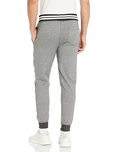 Ultra Game NBA Men's Soft Fleece Active Jogger Sweatpants, Black Marl, Small
