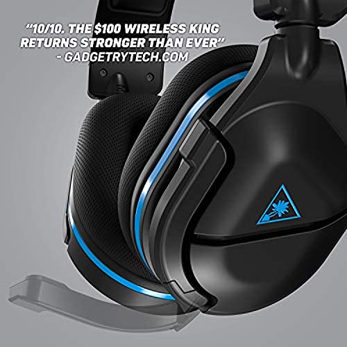 Turtle Beach Stealth 600 Gen 2 Wireless Gaming Headset for PlayStation 5, PS4 Pro, PS4 and Nintendo Switch with 50mm Speakers, 15-Hour Battery life, Flip-to-Mute Mic, and Spatial Audio - Black (Renewed)