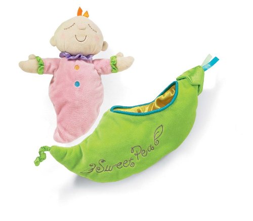 Manhattan Toy Snuggle Pod Sweet Pea First Baby Doll with Cozy Sleep Sack for Ages 6 Months and Up