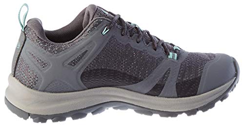 KEEN womens Terradora 2 Waterproof Low Height Hiking Shoe, Steel Grey/Ocean Wave, 6 US