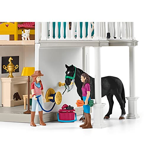 Schleich Horse Club, 70-Piece Playset, Horse Toys for Girls and Boys 5-12 years old Lakeside Country House and Stable