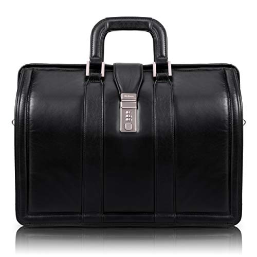 McKlein, V Series, Morgan, Top Grain Cowhide Leather, 17' Leather Litigator Briefcase, Black (83345)