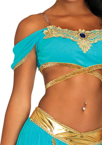 Leg Avenue Oasis Princess Costume - Medium - Blue (4-Piece)
