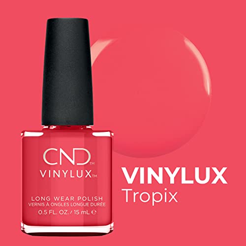 CND Vinylux Longwear Coral Nail Polish, Gel-like Shine and Chip Resistant Color, 0.5 Fl Oz