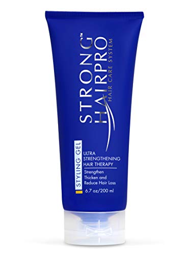 Strong HairPro, Hair Styling Gel, Strengthens Thinning Hair, Specially Formulated With Biotin, Keratin, Caffeine, Vitamins, Reduces Breakage - 8 oz