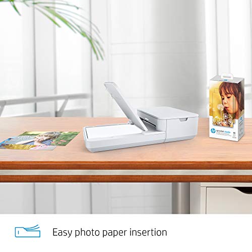 HP Sprocket Studio 4x6 Photo Paper and Cartridges (80 Sheets - 2 Cartridges) Compatible ONLY with HP Studio Printer.