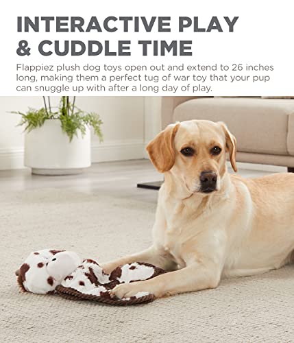 Charming Pet Cuddle Tugs Cow Plush Squeaky Dog Toy