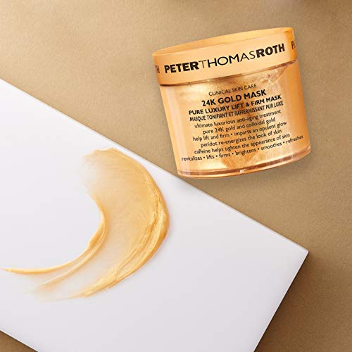 Peter Thomas Roth | 24K Gold Mask | Pure Luxury Lift and Firm, Anti-Aging Gold Face Mask, Helps Lift, Firm and Brighten the Look of Skin, 5 Fl Oz (Pack of 1)