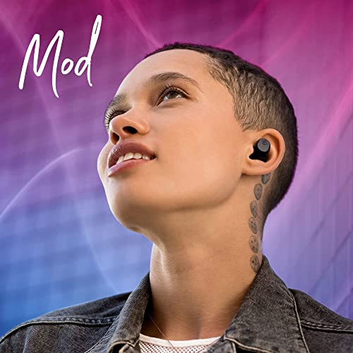 Skullcandy Mod Wireless Bluetooth Earbuds Headphones for iPhone and Android with Microphone / 34 Hour Battery/Charging Case/Best for Gym, and Gaming / IP55 Water and Dust Resistant - Black