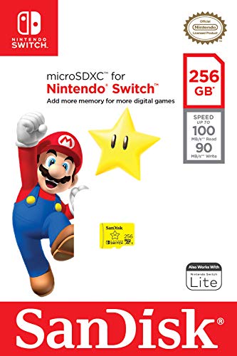 SanDisk 256GB microSDXC-Card, Licensed for Nintendo-Switch - SDSQXAO-256G-GNCZN