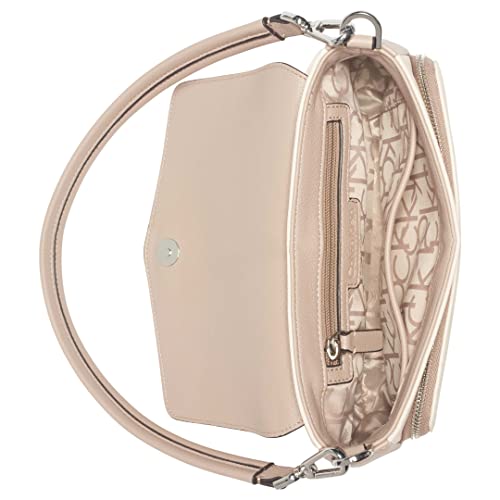 Calvin Klein Ava Novelty Demi Shoulder Bag, Goat Multi Perf Logo