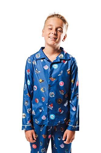Ultra Game NBA Multi Team Youth 2 Piece Soft Tee Shirt and Lounge Pants Sleepwear Loungewear Pajama Set, Team Color, 10/12