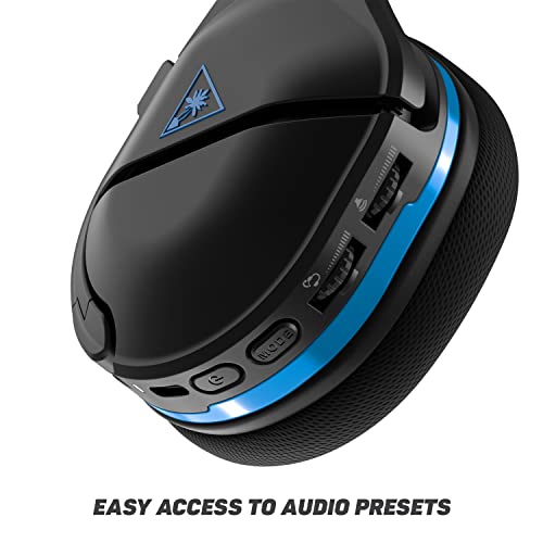 Turtle Beach Stealth 600 Gen 2 Wireless Gaming Headset for PlayStation 5, PS4 Pro, PS4 and Nintendo Switch with 50mm Speakers, 15-Hour Battery life, Flip-to-Mute Mic, and Spatial Audio - Black (Renewed)