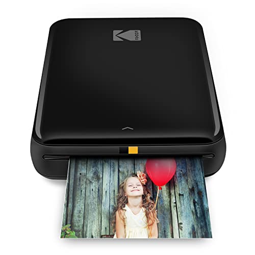 KODAK Step Wireless Mobile Photo Mini Color Printer (White) Compatible w/ iOS and Android, NFC and Bluetooth Devices