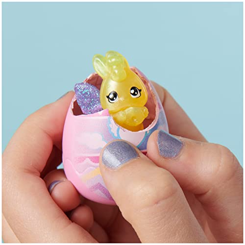 Hatchimals CollEGGtibles, Bunny Family Spring Basket (Gold/Pink) with 6 Characters, Kids Toys for Girls Ages 5 and up