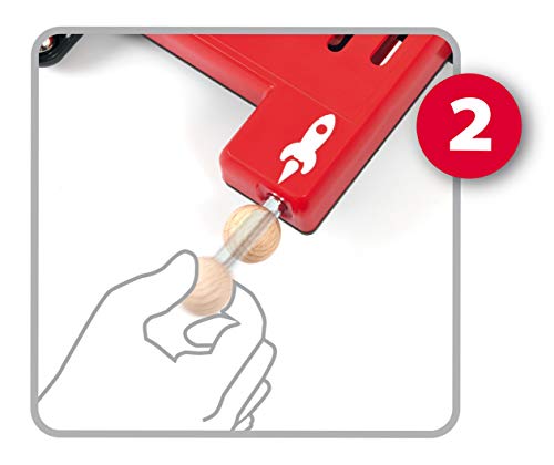 Brio 34017 Pinball Game | A Classic Vintage, Arcade Style Tabletop Game for Kids and Adults Ages 6 and Up,Red