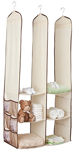 Delta Children 24 Piece Nursery Closet Organizer, Beige