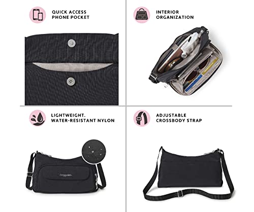 Baggallini Everyday Bag, Black/Sand, One Size