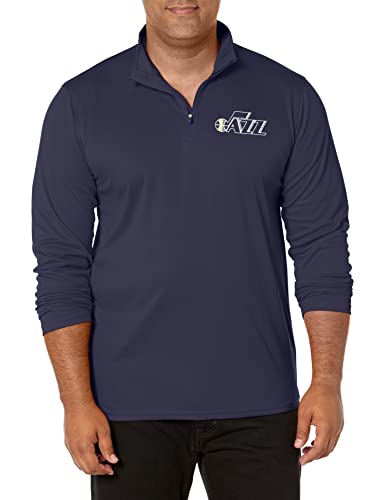 Ultra Game NBA Men's Quarter Zip Long Sleeve Pullover T-Shirt