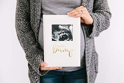 Pearhead Pregnancy Journal, Guided Pregnancy Keepsake Prompted Journal, Gender-Neutral Baby Accessory for New and Expecting Moms, Ivory