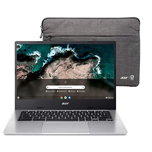Acer Chromebook 514 Laptop | 14' FHD Touch | MediaTek Kompanio 828 Octa-Core Processor | 8GB RAM | 64GB eMMC | Wi-Fi 6 | Backlit KB | Chrome OS | Up to 15 Hours Battery Life | CB514-2HT-K0FZ, Silver