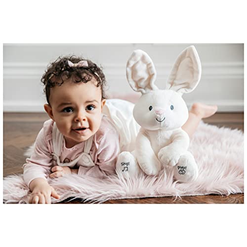 GUND Baby Flora The Bunny Animated Plush Stuffed Animal Toy for Baby Girls and Boys, Cream, 12' (Styles May Vary)
