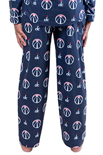 Ultra Game NBA Washington Wizards Youth 2 Piece Soft Tee Shirt and Lounge Pants Sleepwear Loungewear Pajama Set, Team Color, 14/16