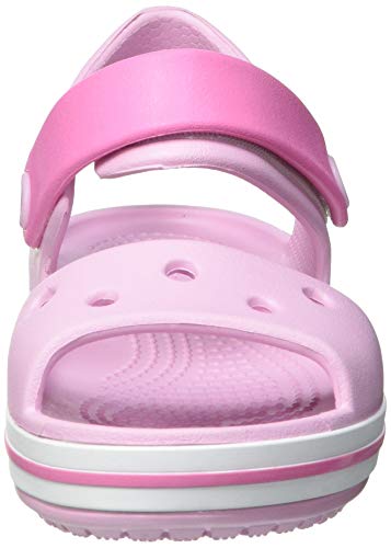 Crocs Kids' Crocband Sandals Water Shoe, Ballerina Pink, 2 US Unisex Little