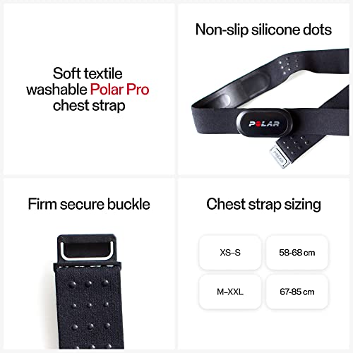 Polar H10 Heart Rate Monitor Chest Strap - ANT + Bluetooth, Waterproof HR Sensor for Men and Women (NEW)