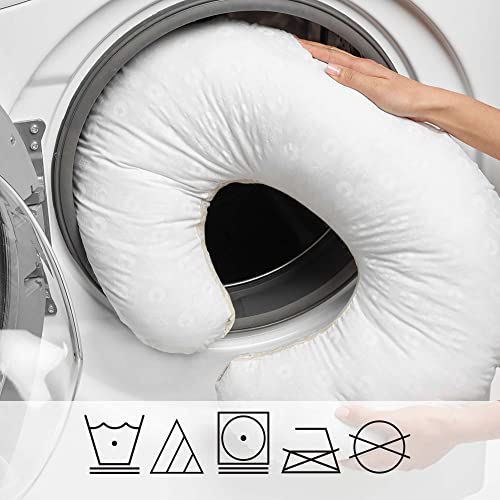 Boppy Nursing Pillow,Polyester – Bare Naked Breastfeeding and Bottle Feeding, Propping Baby, Tummy Time, Sitting Support Pillow Only