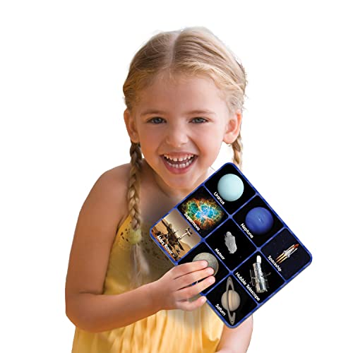 The Learning Journey: Match It! Bingo - Space - Reading Game for Preschool and Kindergarten 36 Picture Word Cards,Multi