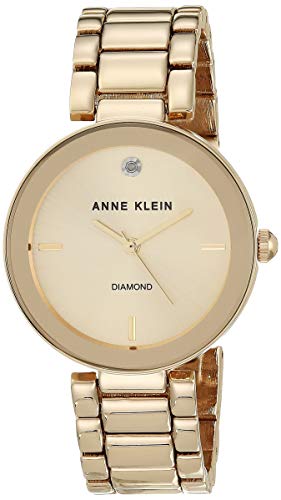 Anne Klein Women's Genuine Diamond Dial Bracelet Watch