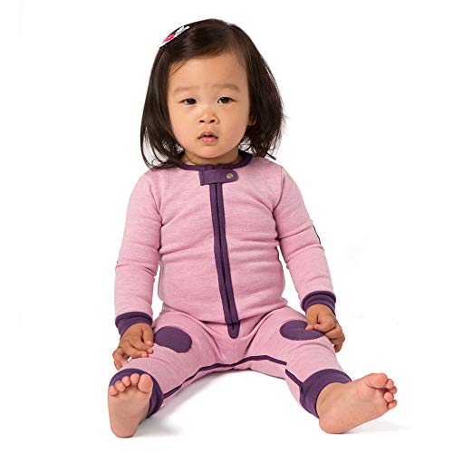 baby deedee 1 Piece Cotton, Velour Long Sleeve Footless Romper Pajama, Sweet Pea, 18-24 Months