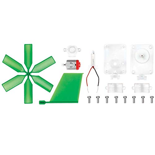 4M Toysmith, Green Science Windmill Generator Kit, DIY Science Kit With LED Lights, For Boys and Girls Ages 8+ (Packaging May Vary)