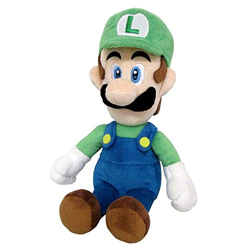 Little Buddy Super Mario All Star Collection 1415 Luigi Stuffed Plush, 10',Multi-Colored