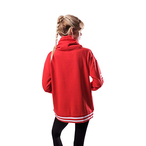 Ultra Game NBA Houston Rockets Womens Quarter Zip Fleece Pullover Sweatshirt with Zipper, Team Color, Medium