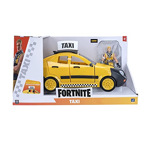 Fortnite Joy Ride Taxi Vehicle, Vehicle with 4-inch Articulated Cabbie Figure