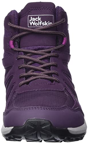 Jack Wolfskin Women's Woodland 2 Texapore MID W Hiking Shoe, Purple/Phantom, 8.5 Wide