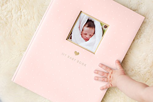 Little Blossoms Baby Keepsake Book, Baby Photo Album, Baby Girl Memory Book, Pink Polka Dot