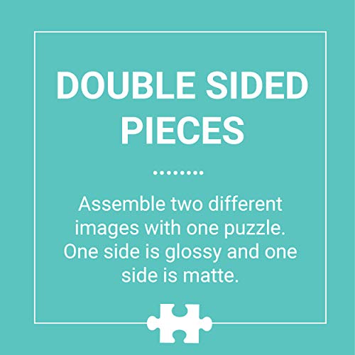 Galison How to Become President of The United States Double-Sided Puzzle, 500 Pieces, 24” x 18” – Jigsaw Puzzle Featuring an Illustration by Caitlin Keegan – Thick Pieces, Challenging Family Activity