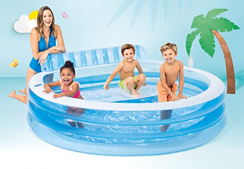 Intex Swim Center™ Inflatable Family Lounge Pool, 90' X 86' X 31', for Ages 3+