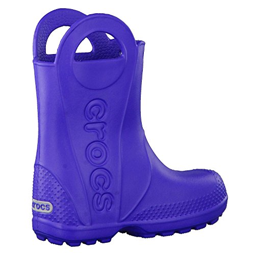 Crocs unisex child Rain Boot, Cerulean Blue, 2 Little Kid US