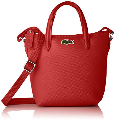 Lacoste Women's Xs Shopping cross body handbags, High Risk Red, One Size US