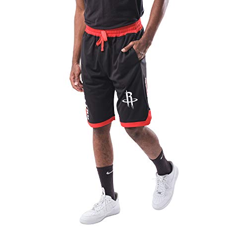 Ultra Game NBA Houston Rockets - James Harden Mens Active Mesh Basketball Short, Team Color, Medium