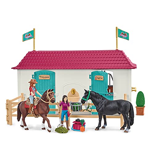 Schleich Horse Club, 70-Piece Playset, Horse Toys for Girls and Boys 5-12 years old Lakeside Country House and Stable