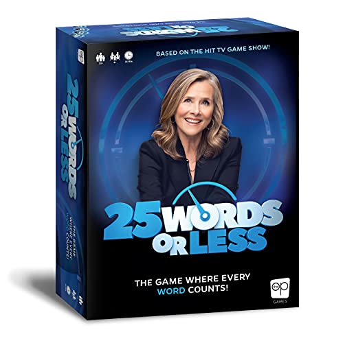 25 Words or Less | Fast-Paced Word Game | Friends and Family Board Game | Based on Popular TV Game Show with Meredith Vieira