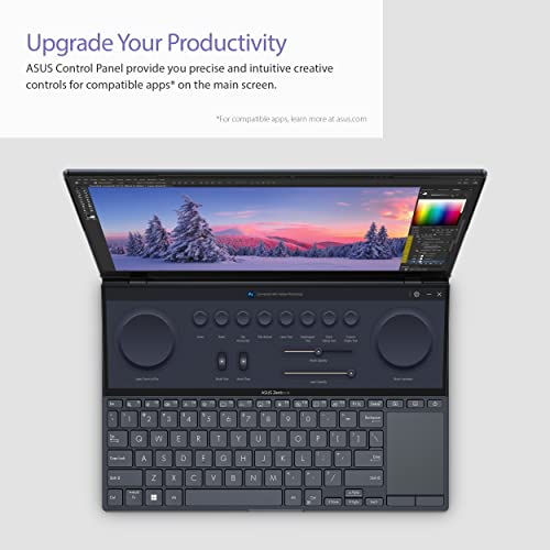 ASUS ZenBook 14 Laptop, 14.5” OLED FHD NanoEdge Bezel Display, Intel Core™ i7-12700H, 16GB LPDDR4X RAM, 1TB SSD, Windows 11 Home, UX8402ZE-DB74T, Tech Black