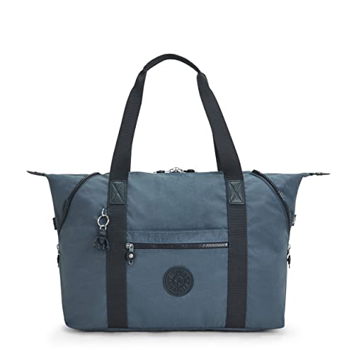 Kipling Women's Art Medium Tote Bag, Lightweight Large Weekender, Travel Handbag, Nocturnal Grey